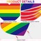 16 Pieces Gay Pride Yard Signs Rainbow Gay Heart Lawn Signs with 32 Pieces Stakes Plastic Waterproof Outdoor Gay Yard Signs for LGBTQ Rainbow Party Yard Decorations